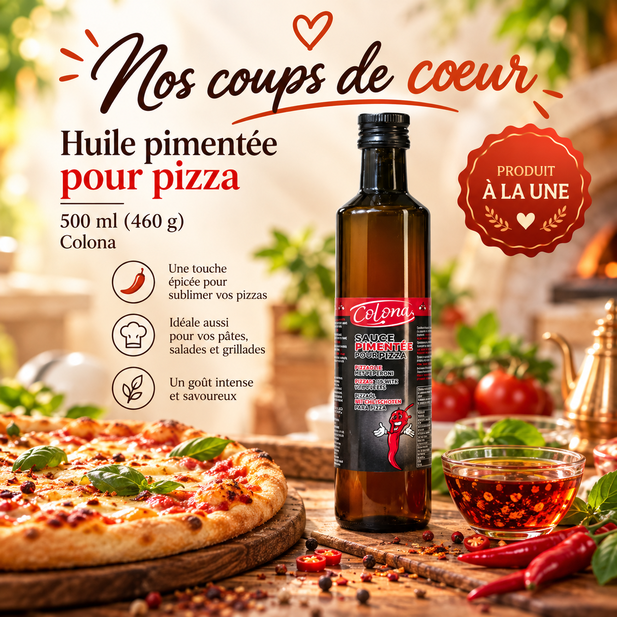 Huile pimentee l alliee des pizzas