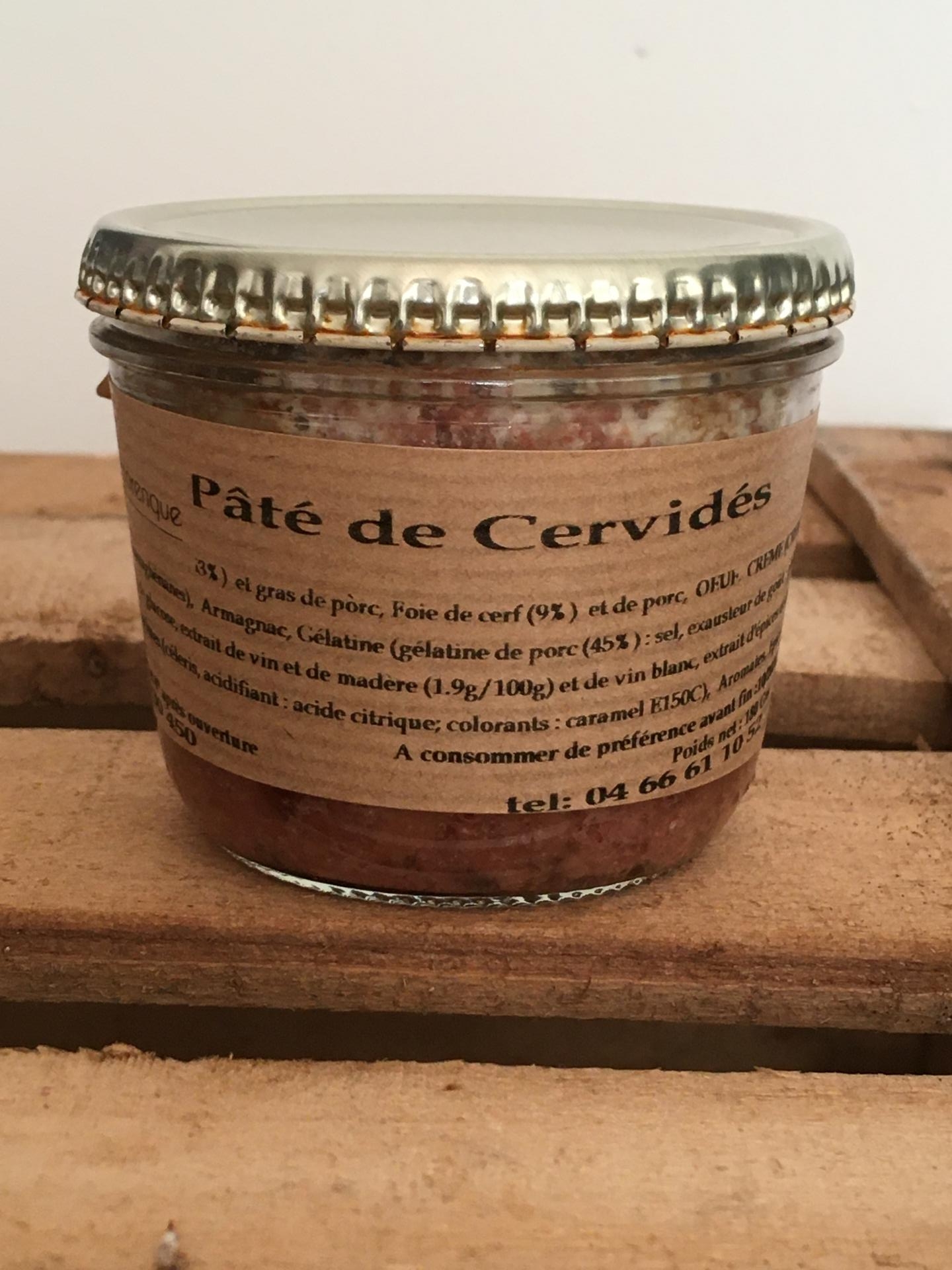 Pâté de cervidés 21cl ESAT La Cézarenque en Cévennes Concoules