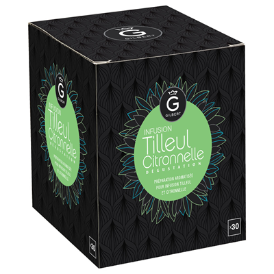 Infusion tilleul citronnelle 30 sachets gilbert