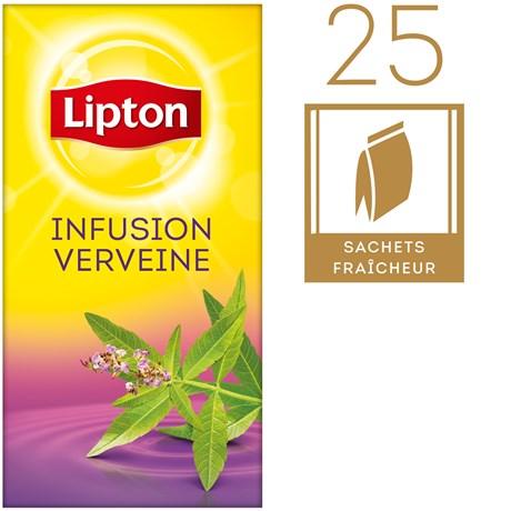 Infusion verveine 25 sachets fraicheur lipton pour bureau