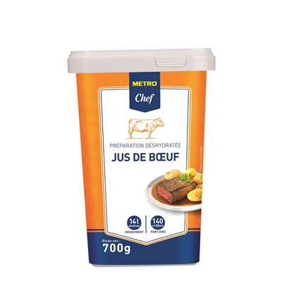 Jus de roti de boeuf 14 l 700 g metro chef