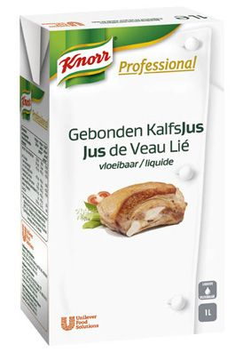 Jus de veau lie liquide 1 l knorr professional