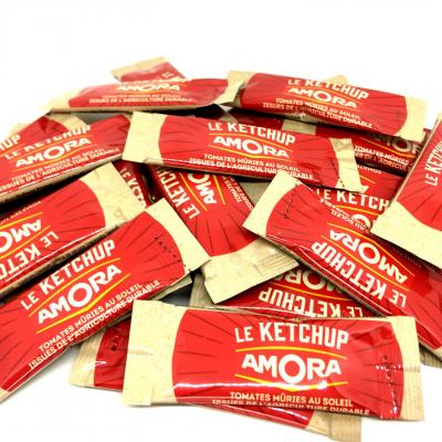 Ketchup dosette 10 ml amora en lot