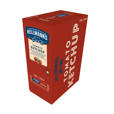 Ketchup dosettes 200 x 10 ml hellmann s