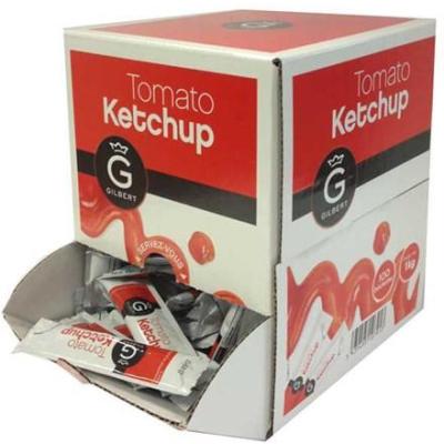 Sauce ketchup bûchettes 10 g Gilbert le lot de 20