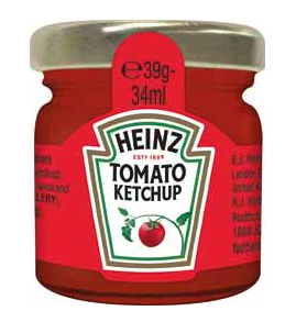 Ketchup roomservice pot verre 34 ml x 80