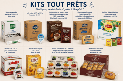 Kits petit dejeuner hotel installation