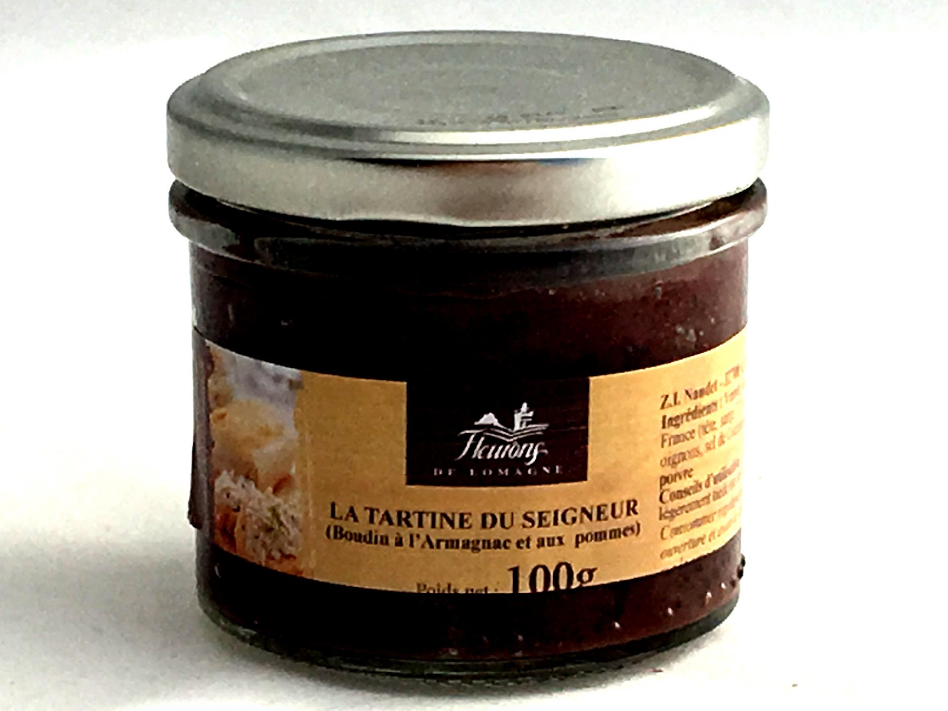 La tartine du seigneur boudin a l armagnac et aux pommes 100g bocal produits du terroir 2