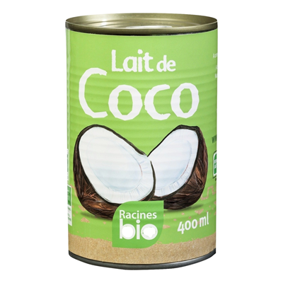 Lait de coco bio 400 ml racines