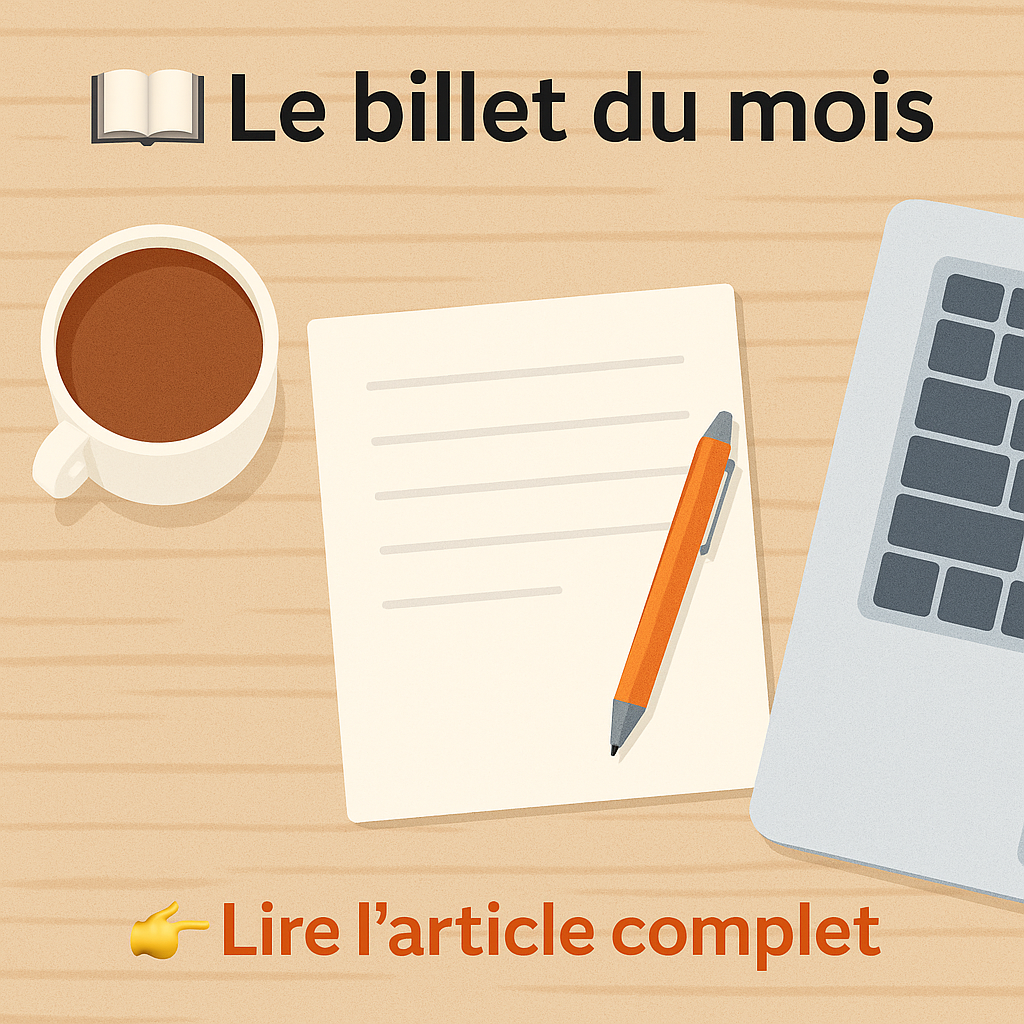 Le billet du mois
