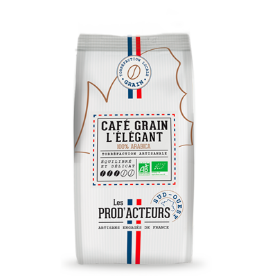 Les prod acteurs cafe grain l elegant bio pur arabica 1 kg