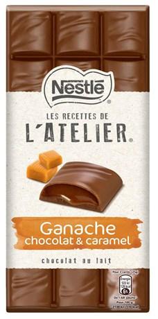 Les recettes de l atelier chocolat au lait ganache chocolat et caramel 150 g pour professionnels