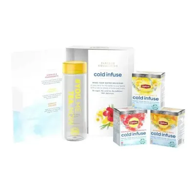 Lipton coffret cadeau infuse a froid gourde