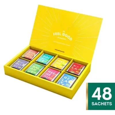 Lipton coffret thes et infusions selection detente assortiment de 48 unites