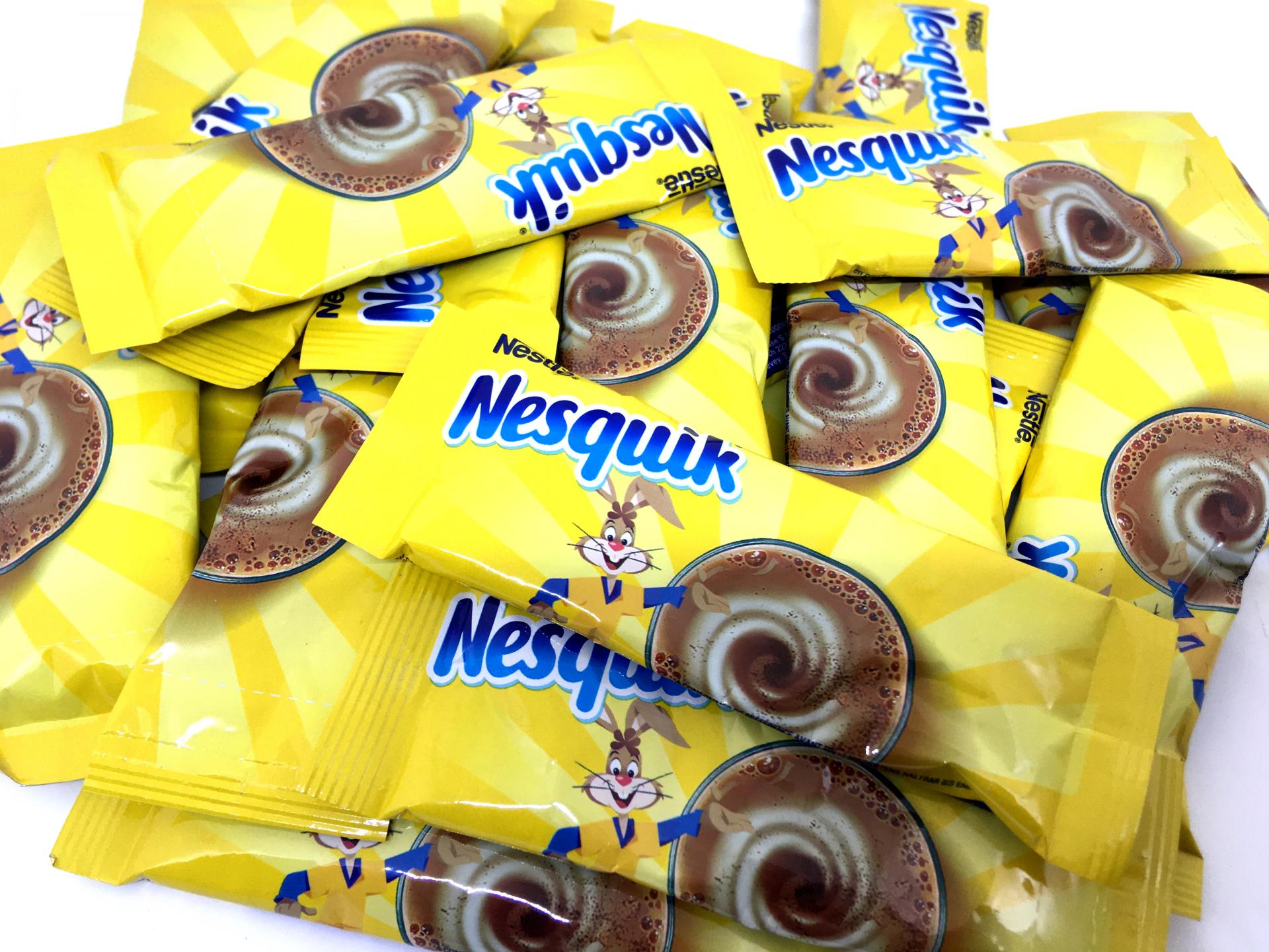 Chocolat en poudre Nesquick 13.5g le lot de 10