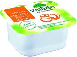 Lot de 12 confiture d abricot 30g en barquette valade