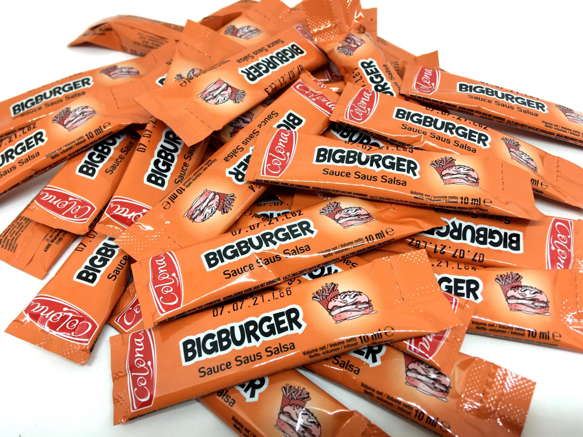 Lot de sticks de sauce bigburger en dosettes 10 g colona