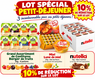 Lot special petit dejeuner gourmand