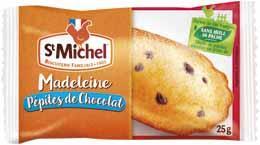 Madeleine aux pepites de chocolat r 1 25 g x 101