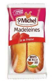 Madeleine longue confiture fraise