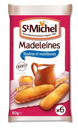 Madeleine longue nature 6 x 80 g pour professionnels