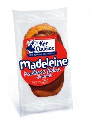 Madeleine moelleuse extra chocolat 25g le lot de 21