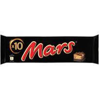 Mars barres chocolate x10 450g