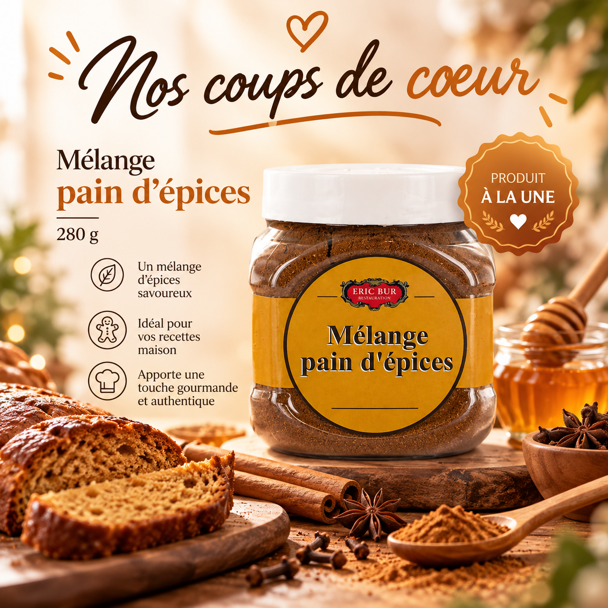Melange pain d epices a l honneur