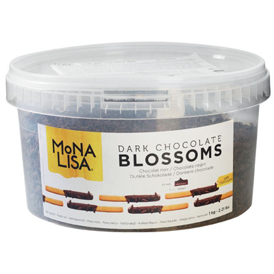 Micro copeaux en chocolat noir 3 x 9 mm 1 kg blossom