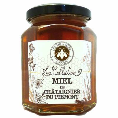 Miel de chataignier du piemont 375 g les apiculteurs associes