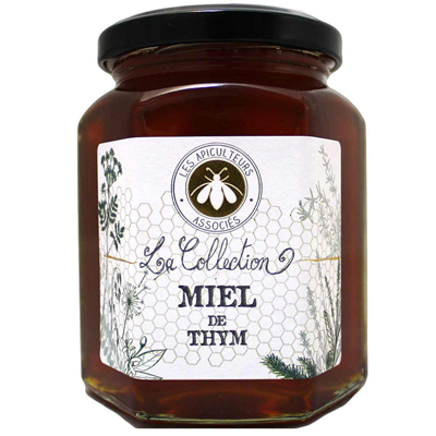 Miel de thym 375 g les apicultureurs associes