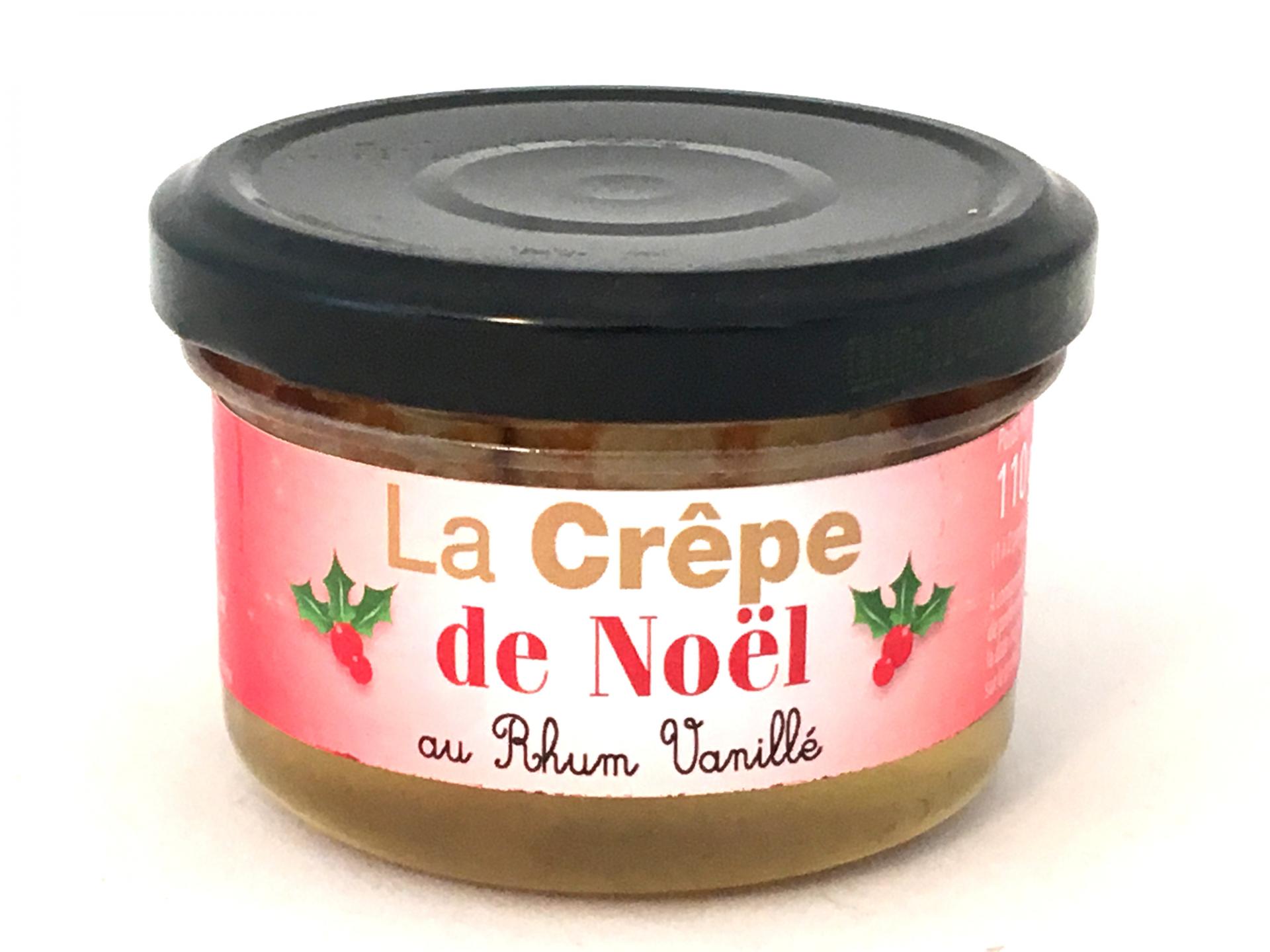 Mini crepes de noel au rhum vanille 110g bocal de 4 1