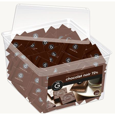 Mini tablettes chocolat noir eclats de cacao 400 g gilbert