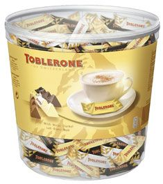 Mini toblerone chocolat au lait blanc et noir 113 pieces 904 g