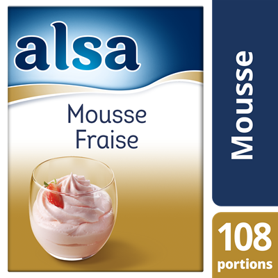 Mousse a la fraise 860 g 108 portions alsa