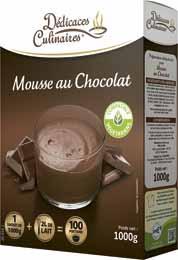 Mousse au chocolat 1 kg 100 rations dedicaces culinaires