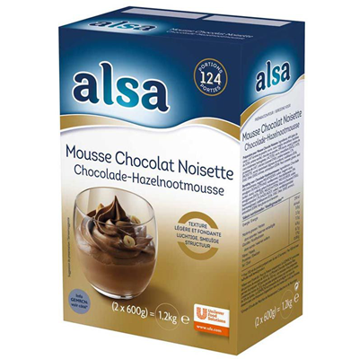 Mousse chocolat noisette 1 2 kg 124 portions alsa