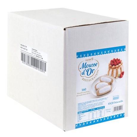 Mousse d or restauration 1 6 kg biscuits individuels dosettes et sticks