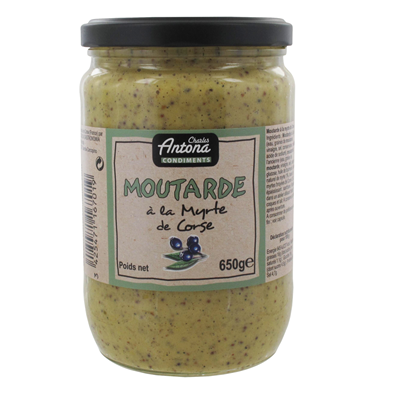 Moutarde corse a la myrte 650 g corsica gastronomia