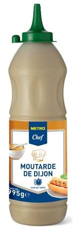 Moutarde de dijon 995 g metro chef pour professionnels