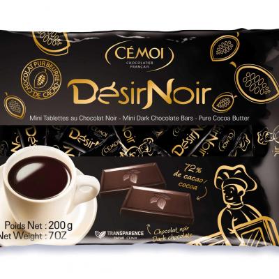 Napolitain desir noir 72 cacao 4 g le lot de 60