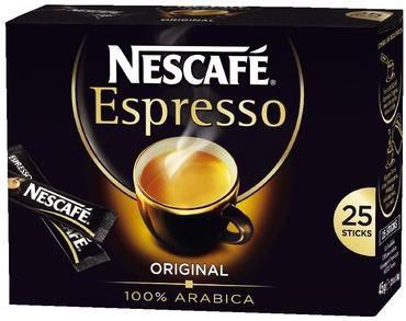 Nescafe espresso 25 sticks de 1 8 g cafe pour bureau