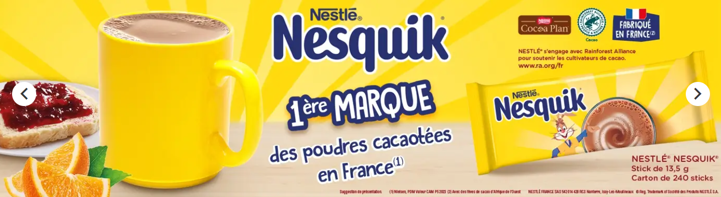 Nesquik dosettes individuelles caco