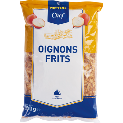 Oignons frits 500 g metro chef