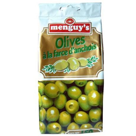 Olives a la farce d anchois 150 g menguy s pour bureau
