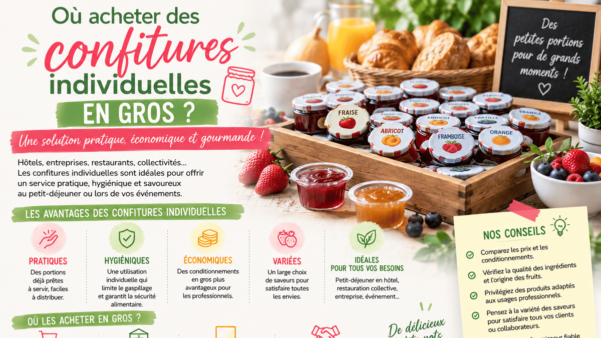 Ou acheter des confitures individuelles en gros