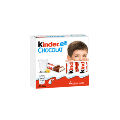 Pack de 4 batonnets kinder chocolat