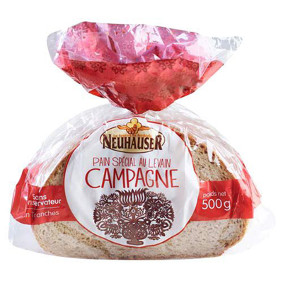 Pain de campagne tranche 500 g neuhauser