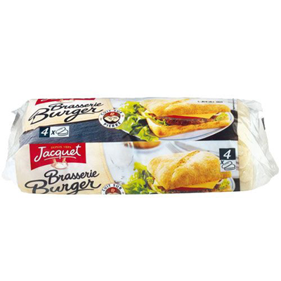 Pain hamburger brasserie burger 4 pieces 330 g jaquet