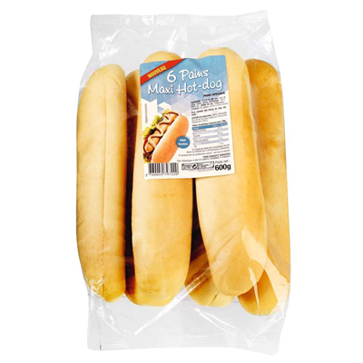 Pain hot dog maxi pain concept 6 pieces 100 g